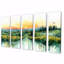 Été, toscan, lever de soleil, paysage en Italie - Italie, art mural - décoration murale traditionnelle-1182106473-1182106472
