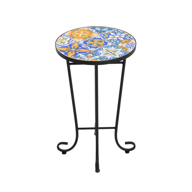 Patio Side Table With Graceful