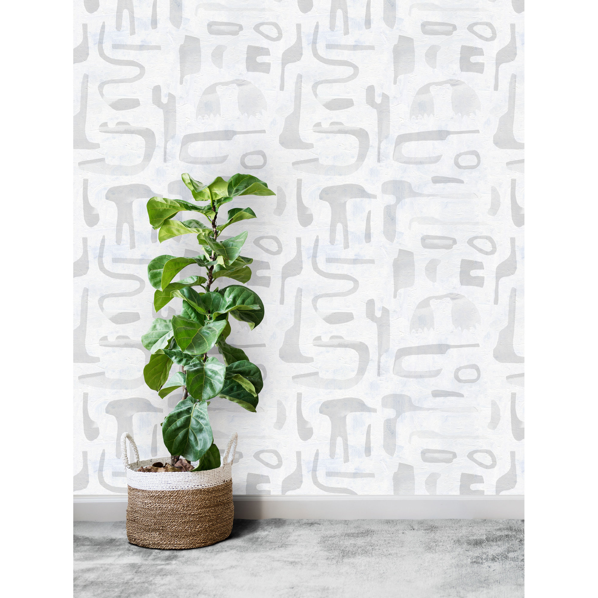 Dean Abstract Wallpaper, Gray