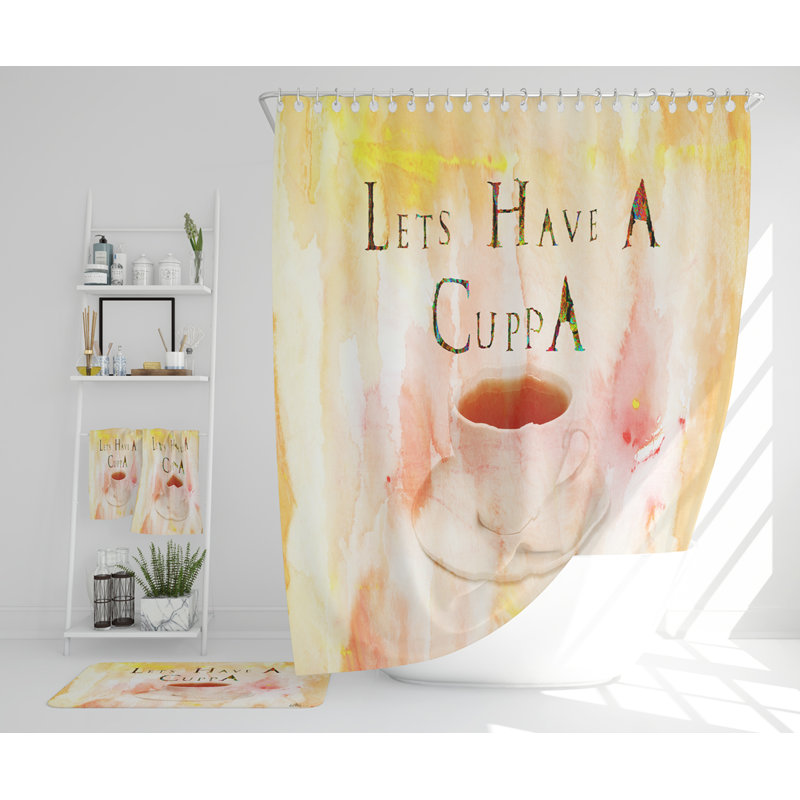 Nashwan Polyester Shower Curtain Set