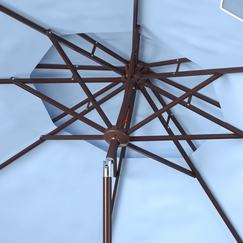 Towerside 101.18'' Beach Umbrella, Blue/White