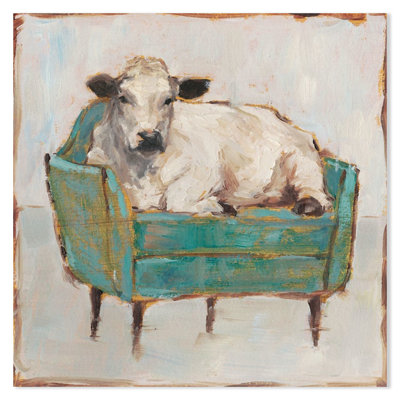 «Moo-Ving In I», reproduction d'art sur toile tendue