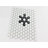 Metro 1" Hex Matte White with Snowflake 10-1/4" x 11-7/8" Porcelain Mosaic Floor and Wall Tile