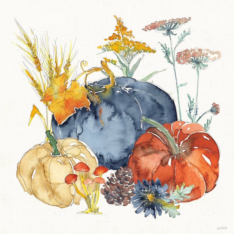 Fall Flair III by Anne Tavoletti - Wrapped Canvas Art Prints, 51cm H x 51cm W x 3.8cm D