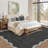 Machine Washable Rug Modern Scalloped Rug Non Slip, Neutral Indoor Carpet, Soft Non Shedding Floor Covering, Low Pile Thin Foldable Printed Mats for Living Room Bedroom Nursery-394214655