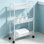 Chariot utilitaire roulant en acier avec 3 tablettes pour la salle de lavage, le vestibule, le garage, l'organisation de la salle de bain - Chariot de rangement pour détergent et savon à main, pierre gris clair