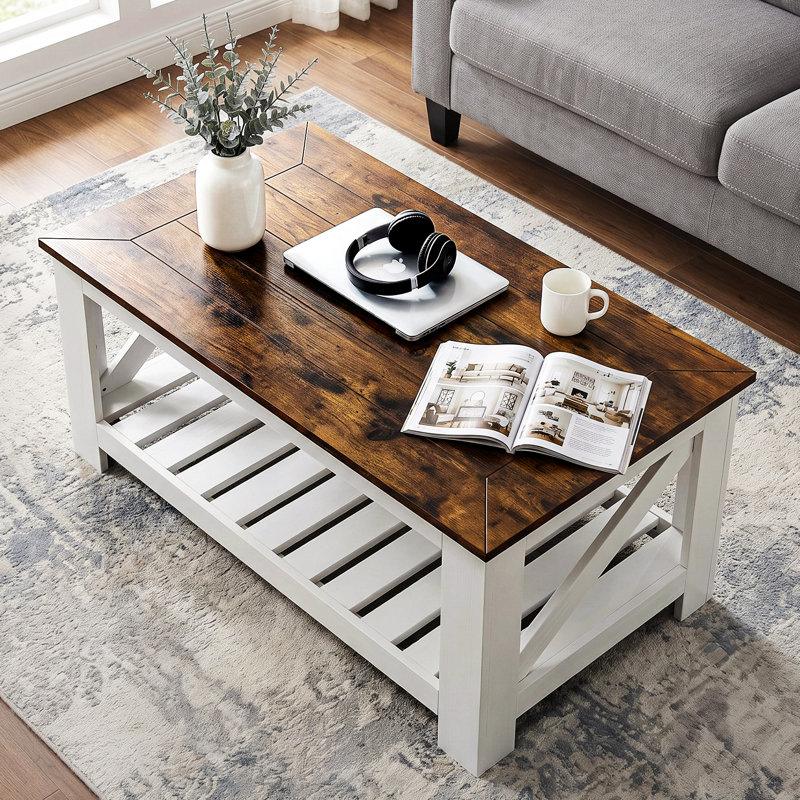 Table basse Farmhouse, Blanc