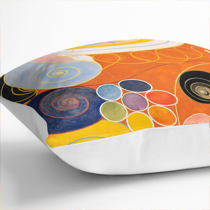 They Tens Mainstay IV Abstract Scatter Cushion with Filling, 40cm H x 40cm W x 15cm D, White