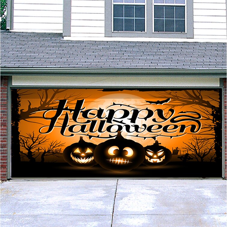 Happy Halloween Jack-O-Lanterns Garage Door Mural