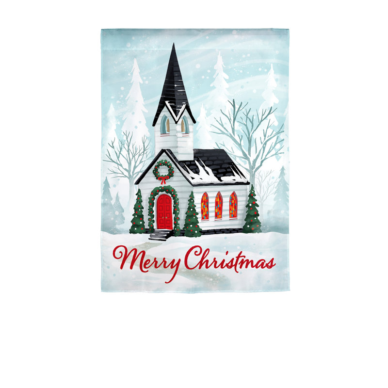 Drapeau de jardin Winter Church