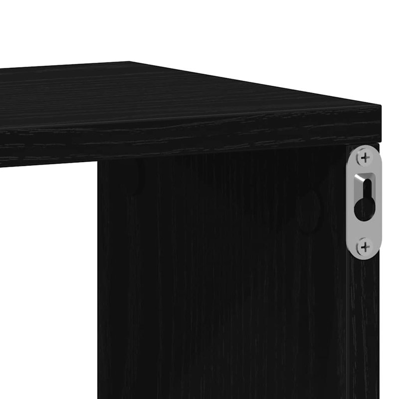 Fateema 4 Piece, 30cm H x 100cm W x 15cm D, Black Oak