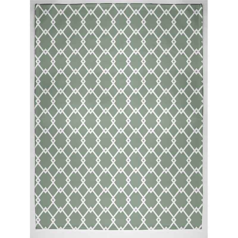 Augusta Plain Weave / Muslin Throw Blanket, Green