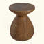 Table d'appoint d'extérieur en bois MGO, finition grain de bois, ensemble de 1