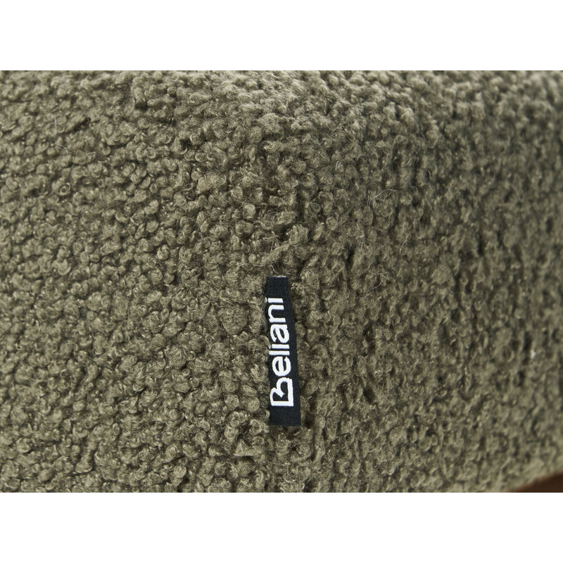 Bench Drumheller Boucle, Light Yellow Wood, Green