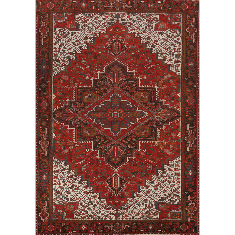 Tapis traditionnel rétro en laine 10 x 13