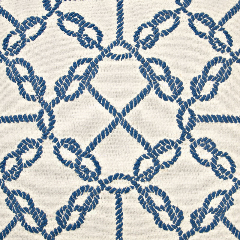 Knots Pillow Cover & Insert, Blue, Rectangle 14"H x 24"W