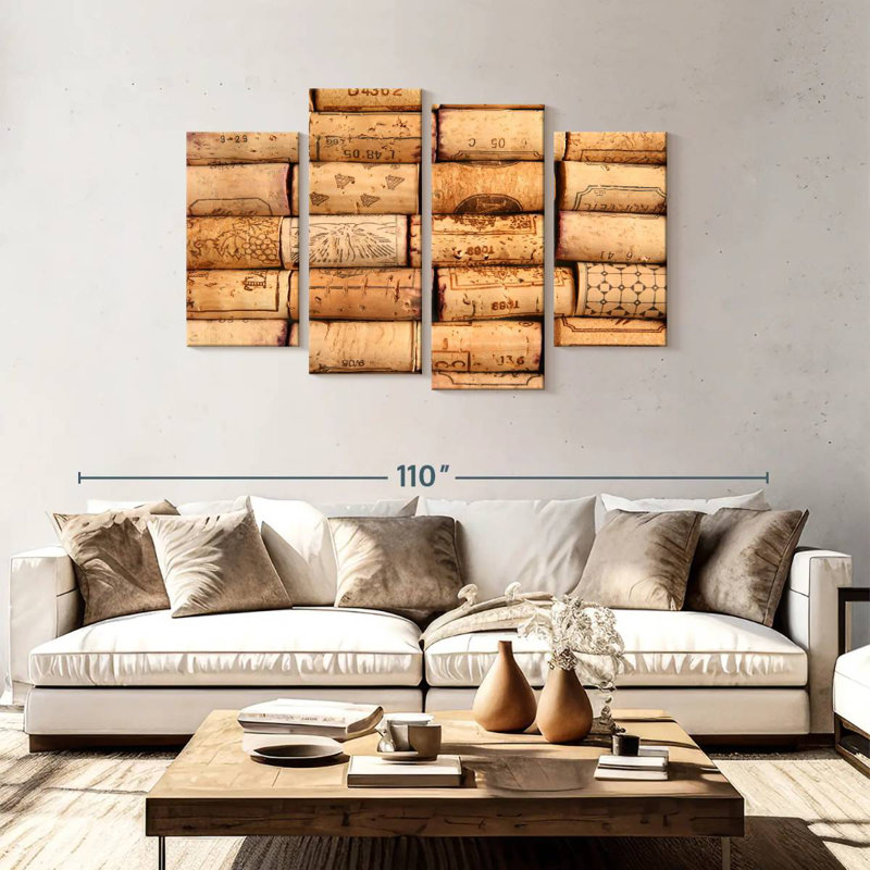 Yarlin Wine Bottle Corks, 48" H x 75" W