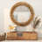 Wood Large Room Wall Mirror with Layered Wood Chip and Stick Design