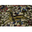 Tapis unique en laine noué à la main de style années 1990 4 pi x 2 pi 6 po Jeromee