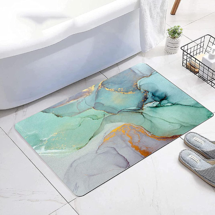 Non-Slip Super Absorbent Bath Mat Washable Diatomaceous Earth Soft