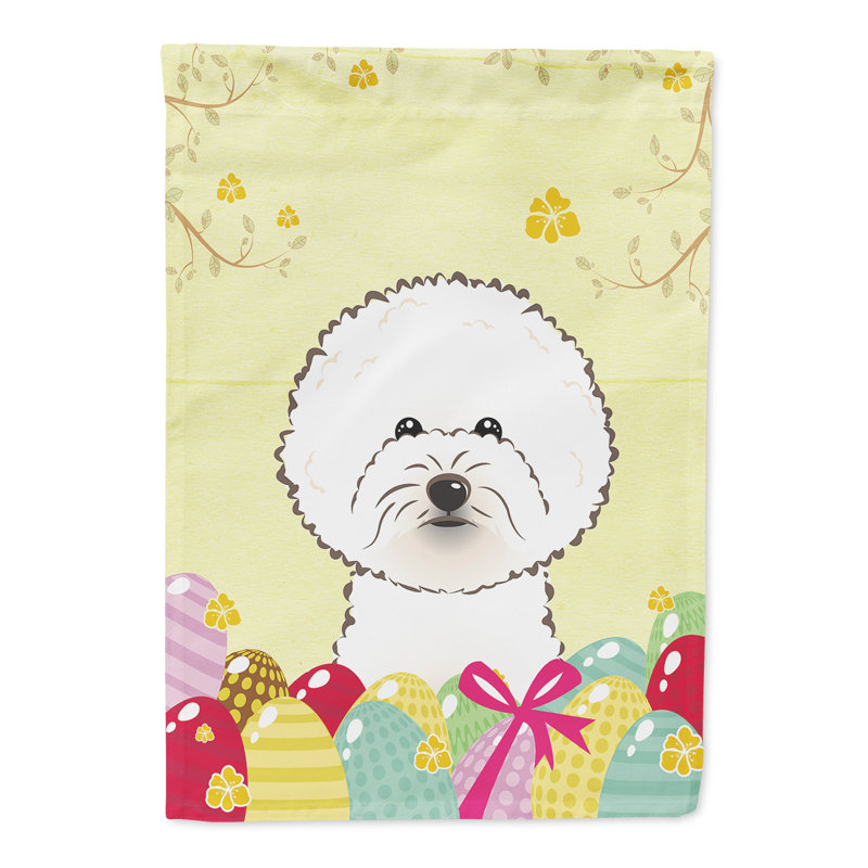 Drapeau de jardin Eron, Bichon frisé