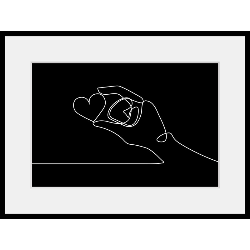 Hand - Single Picture Frame Print