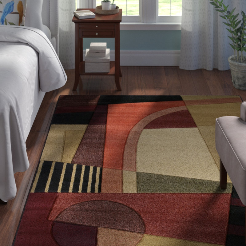 Carletta Abstract Indoor Rug, Rectangle 7'10" x 10'6"