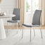 Kylooe Modern Brown Wood And Black Metal Dining Table Set With 6 Soft Touch Faux Leather Chairs-587354123