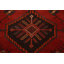 Tapis de couloir rouge unique en laine noué à la main de style années 1970 de 3 pi 8 po x 8 pi 11 po Reyanshi