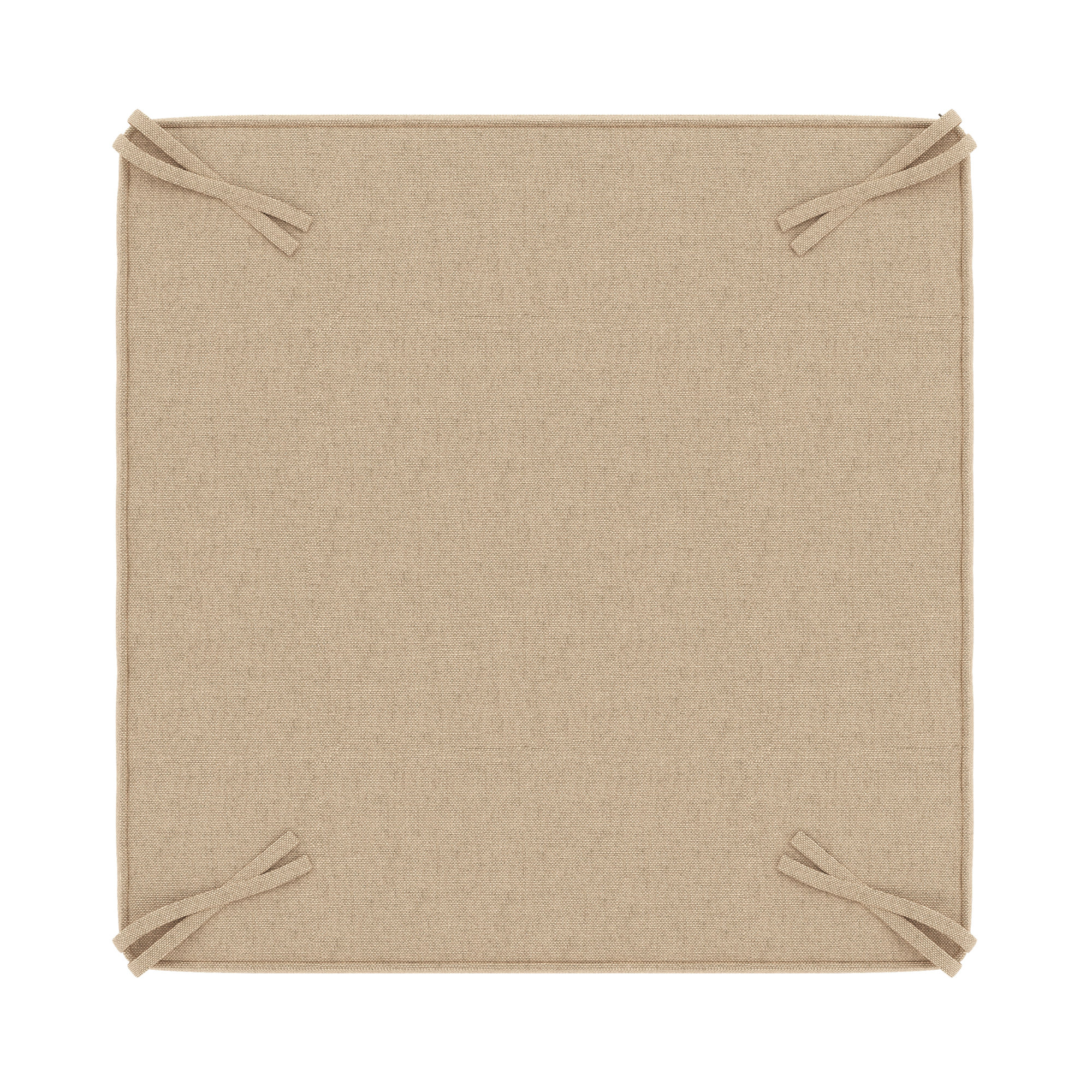 Sunbrella Outdoor Ottoman Cushion, Antique Beige Sunbrella® Canvas