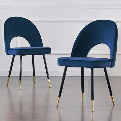 Zackery Velvet Upholstered Dining Chair Parsons