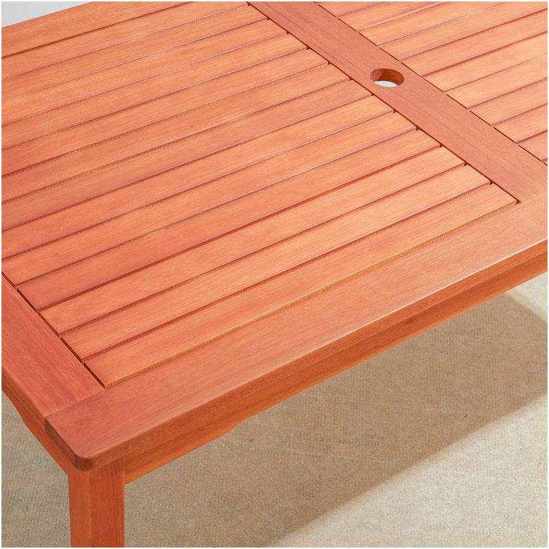 Table de salle à manger Caladesi, Bois naturel