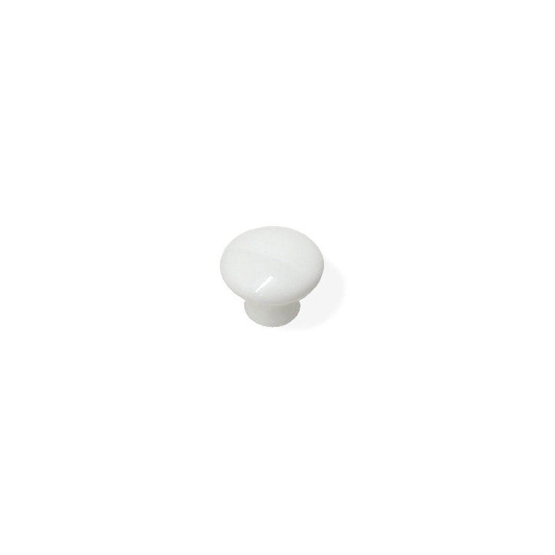 (Paquet de 5) Poignée blanche simple 1-1 / 4 po