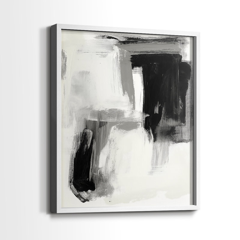 "ABSTRACT Series DCCL XXII" par J Paul, Blanc / Blanc, H 29 po x l 23 po