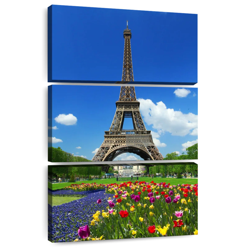 Masam Eiffel Tower At Springtime, 38" H x 24" W