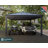 Palram - Canopia Colorado 20' W x 14' D Aluminum Polycarbonate Carport Canopy Gray