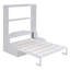 Grand lit escamotable mural avec coussin, grand lit, blanc-1716805630