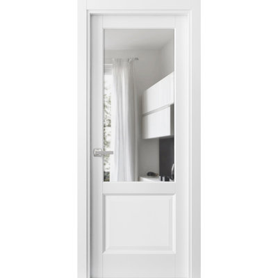 Porte standard en verre transparent Lucia