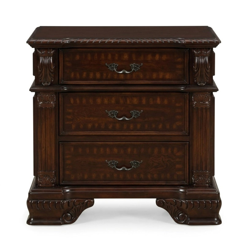 3 tiroirs Lucent W Table de chevet