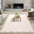 Machine Washable Rug Modern Scalloped Rug Non Slip, Neutral Indoor Carpet, Soft Non Shedding Floor Covering, Low Pile Thin Foldable Printed Mats for Living Room Bedroom Nursery-1890556594