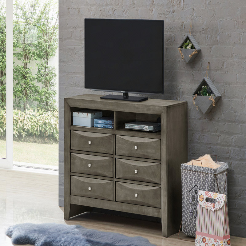 Commode média, gris, Gris