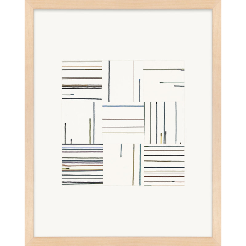 Drips III Painting by Beth James, 38" H x 30" W x 1.25" D, Maple Framed