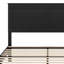 Structure de lit plateforme silencieuse en bois avec amplement de rangement sous le lit-1440463330
