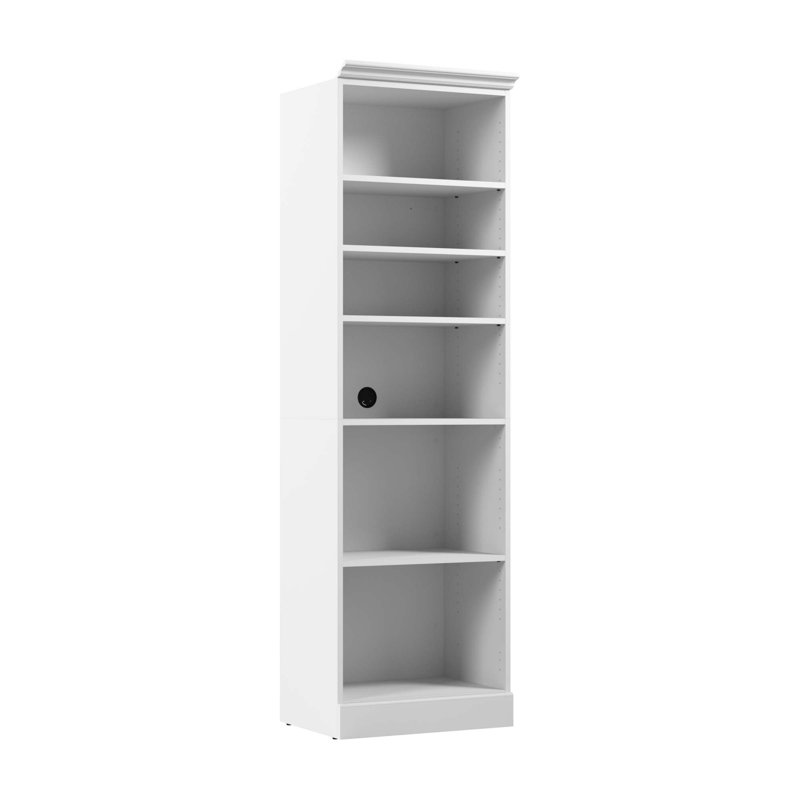 Système d'organisation H 85 po x l 25 po Alvaretta, Blanc
