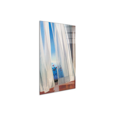 "House curtains" by Studio 53×79.5 cm CrystalArt Acrylic Glass Effect, Lightweight Ready to Hang