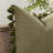 Tassels Cotton Throw Pillow Stone Washed Linen Cotton Pillow with Big Tassels-99260864