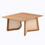 Table basse rectangulaire avec plateau en bois massif