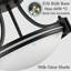 Plafonnier semi-encastré en verre Bouton-1918142108