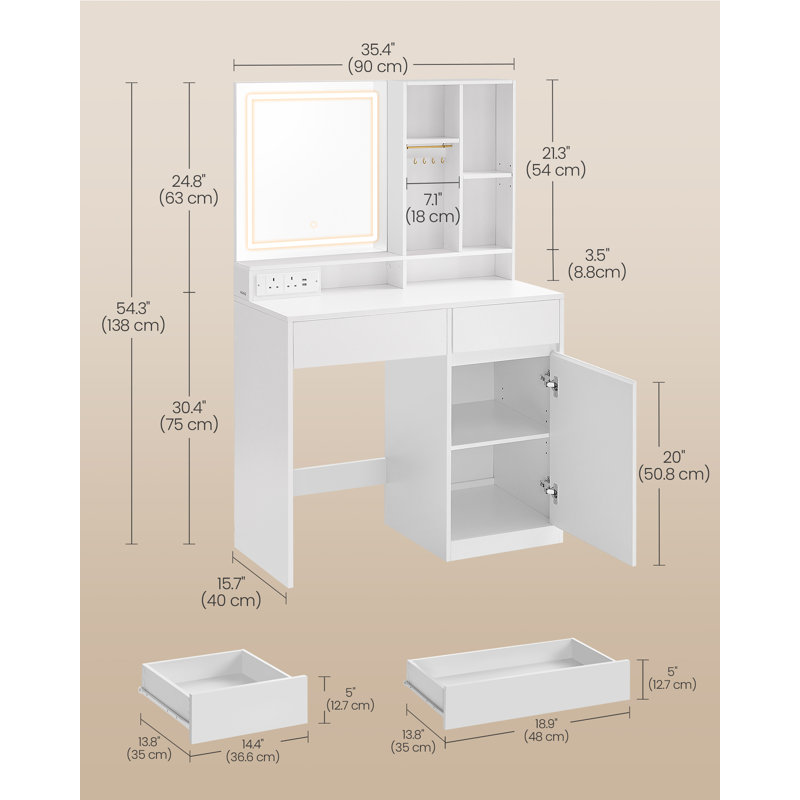 Dressing Table with Mirror