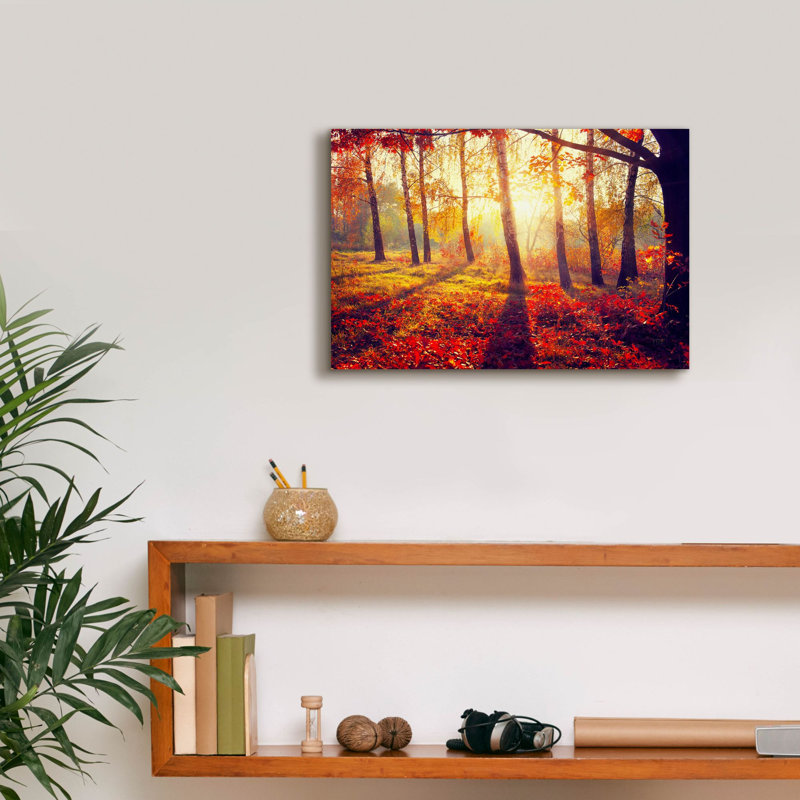 «Golden Af après-midi», art mural sur toile, H 12 po x l 18 po x P 0,75 po